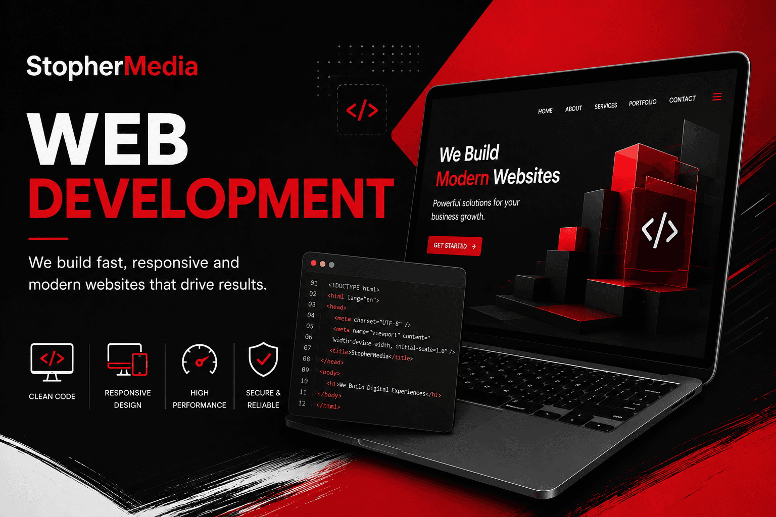 Web Development services by Stophermedia